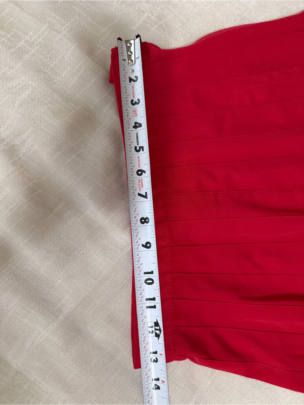 VNTG St Michael Red Pleated Midi Skirt - Made in UK - Dark Academia Preppy - Picture 11 of 11